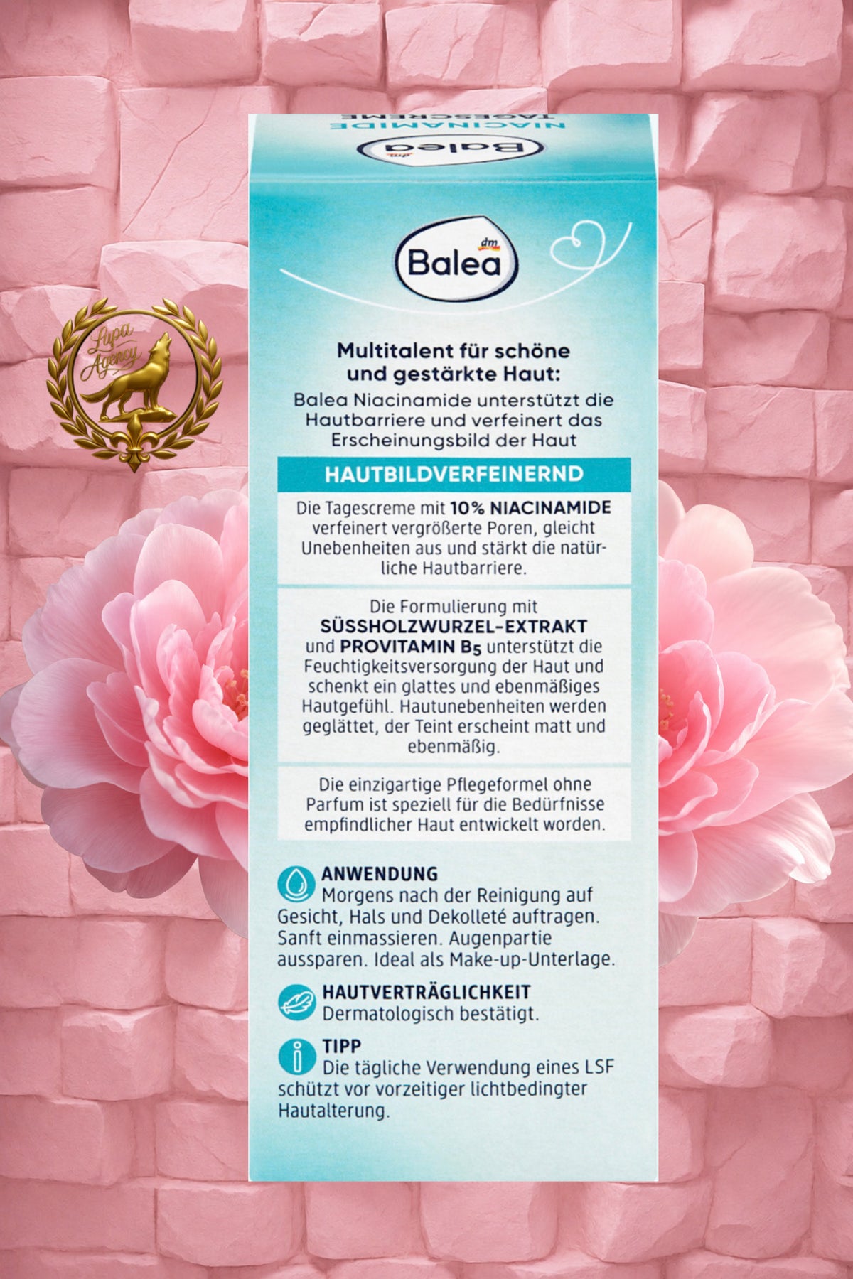 Balea Niacinamide Gesichtscreme - LSF 30 - Face Cream - 50ml