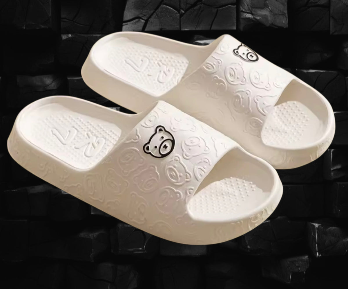 Badeschlappen mit Bärchen-Design/Teddy bear-design pool slides