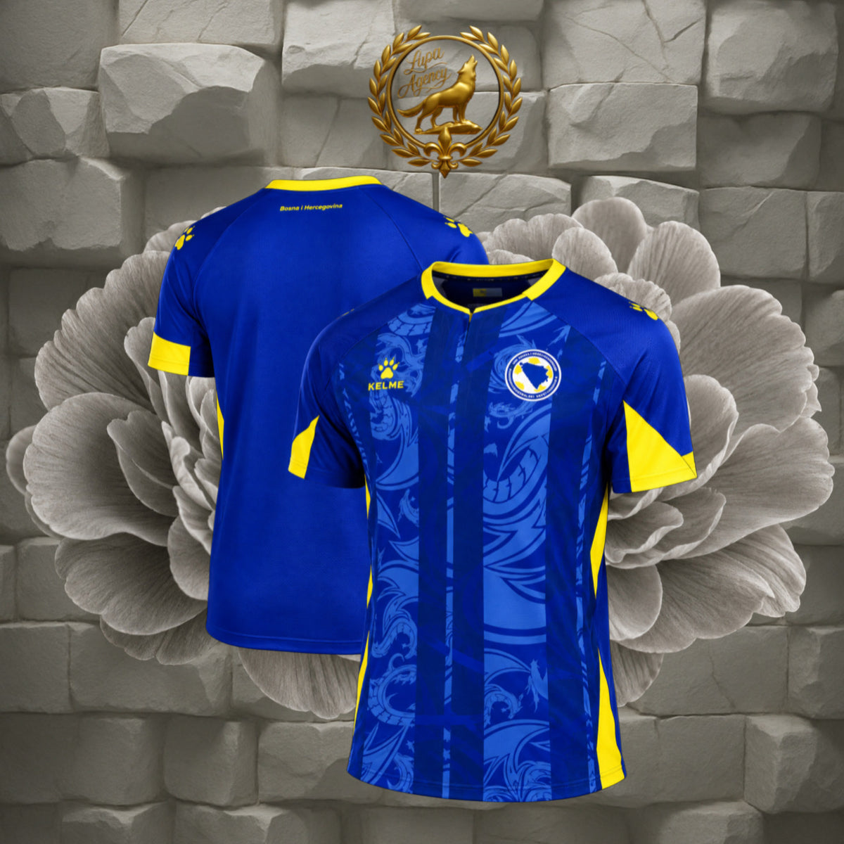 BiH Trikot - Trikot Blau - Bosnien - Fußball Trikot - Bosnien Herzegowina -
