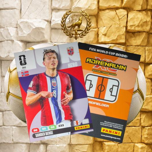 Panini FIFA World Cup 2026 Adrenalyn XL #341 Sander Berge Norway Original - FIFA WM 2026 - Panini Sammelkarten- Nr. 341 - Sander Berge - Norwegen