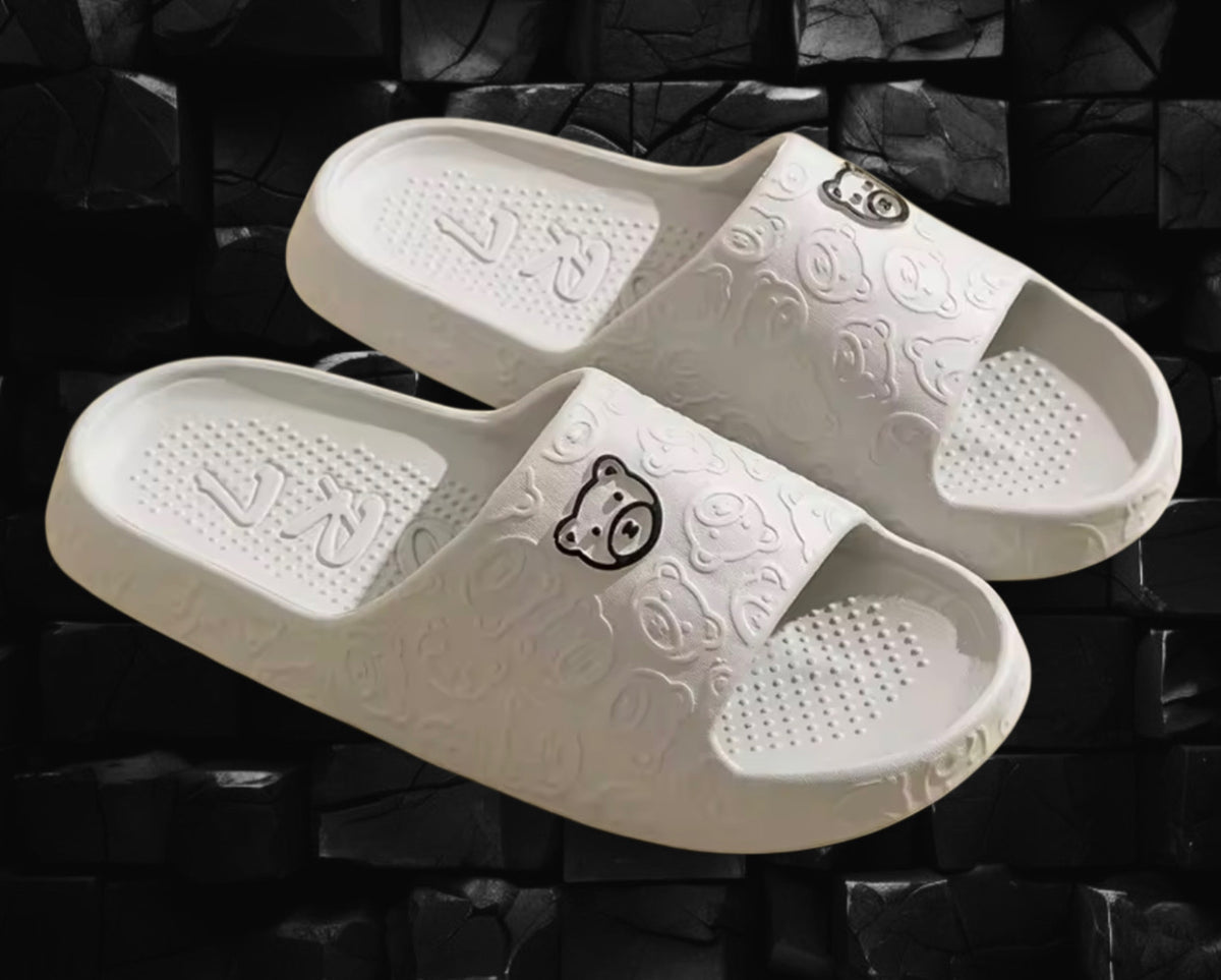 Badeschlappen mit Bärchen-Design/Teddy bear-design pool slides