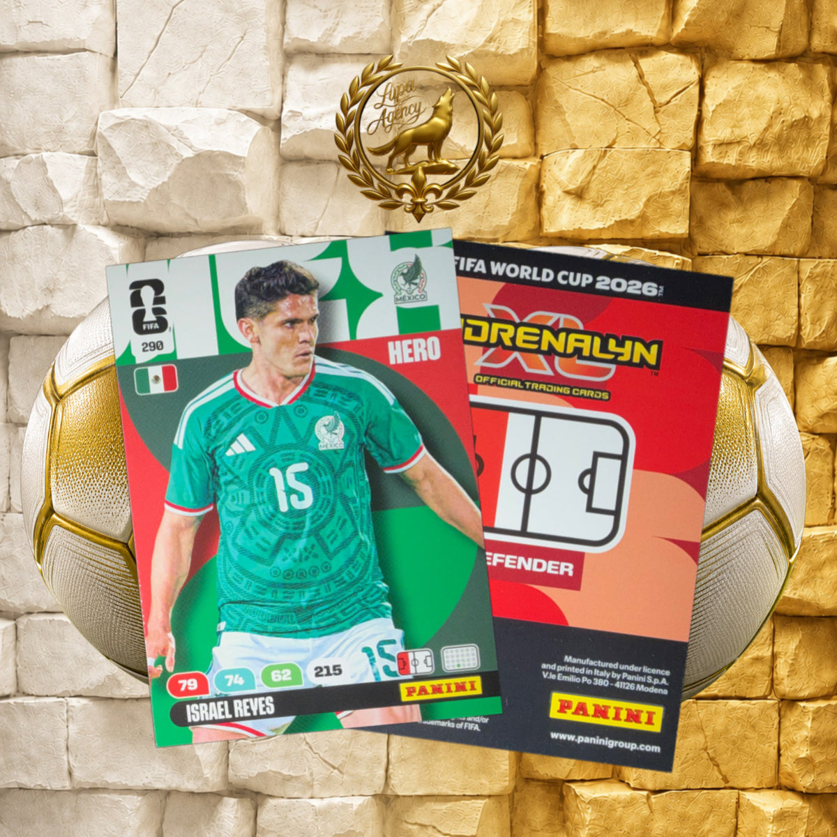 Panini FIFA World Cup 2026 Adrenalyn XL #290 Israel Reyes Mexico Original - FIFA WM 2026 - Panini Sammelkarten- Nr. 290-Israel Reyes - Mexiko