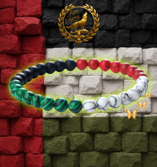 Naturstein-Armband „Palästina“/Natural stone bracelet Palestine