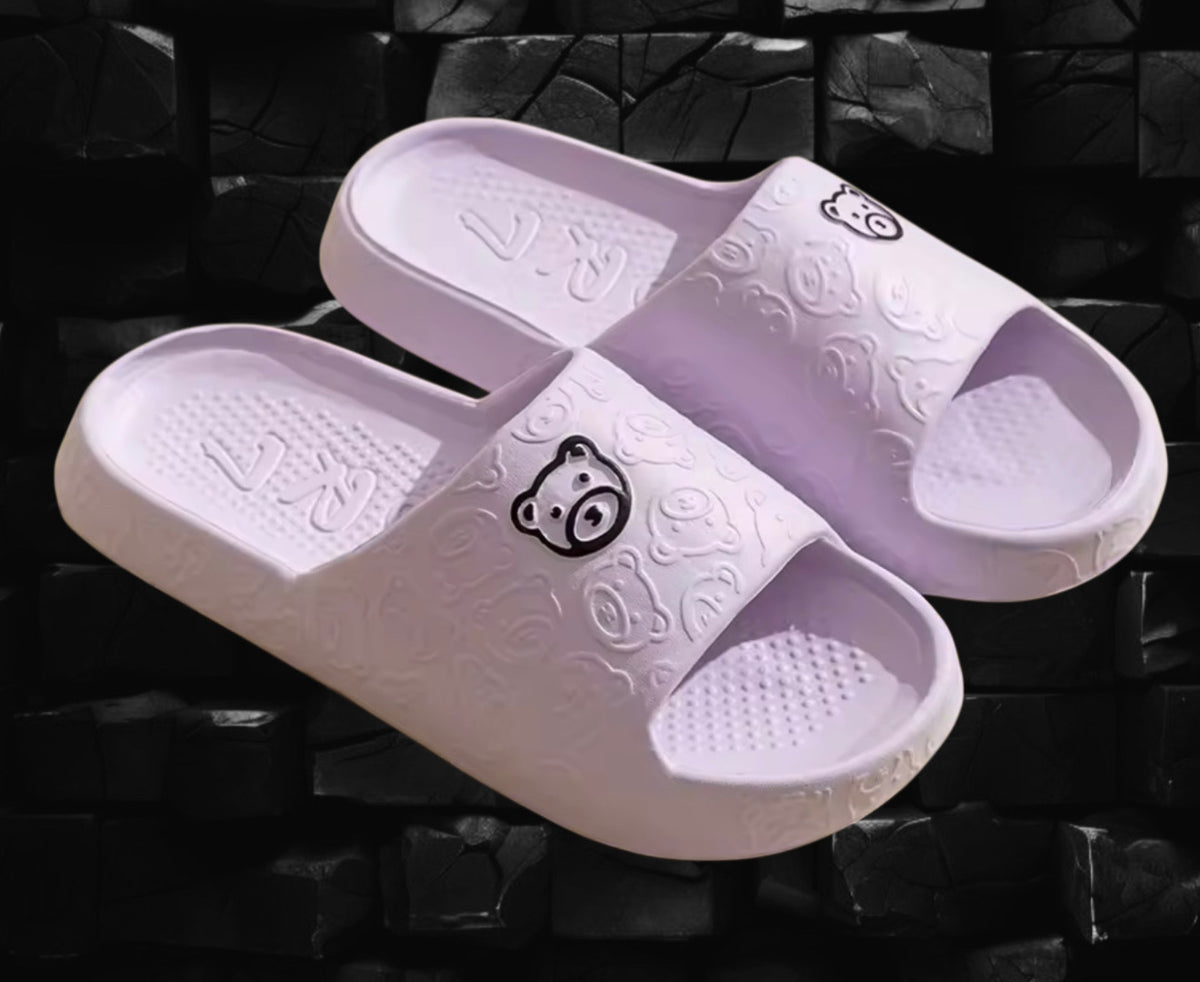 Badeschlappen mit Bärchen-Design/Teddy bear-design pool slides