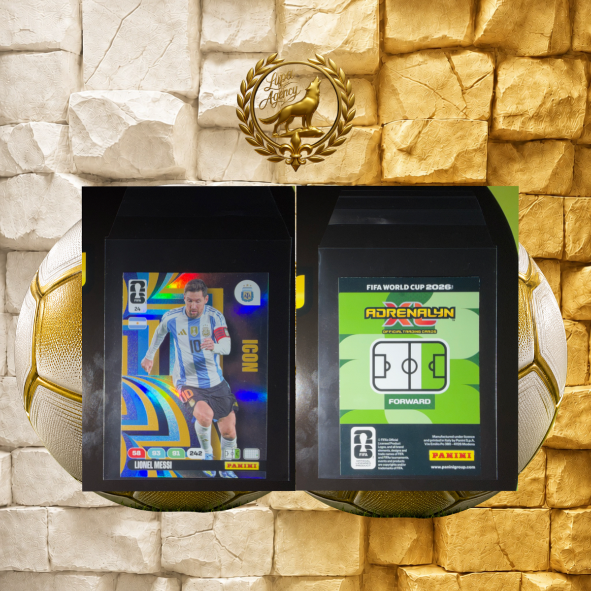 Panini FIFA World Cup 2026 Adrenalyn XL #24 Lionel Messi Icon Argentina Original - FIFA WM 2026 - Panini Sammelkarten- Nr. 24 - Messi - Icon - Argentinien