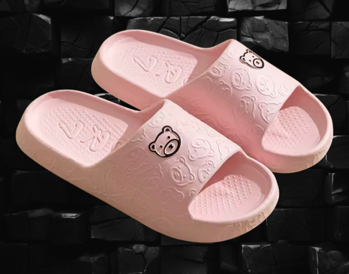 Badeschlappen mit Bärchen-Design/Teddy bear-design pool slides