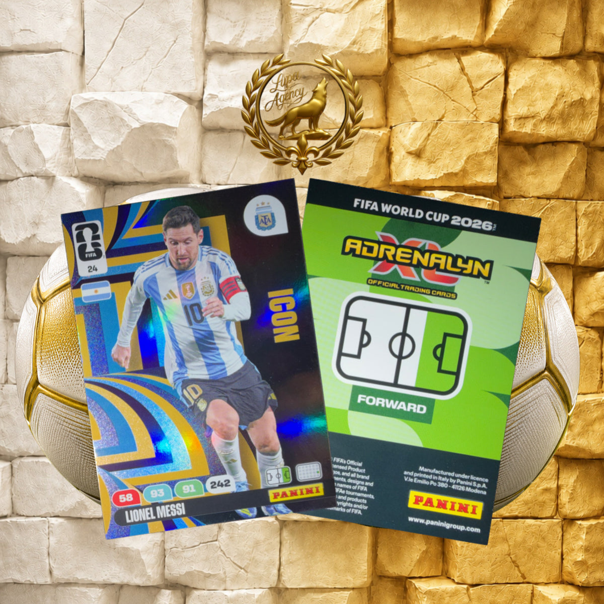 Panini FIFA World Cup 2026 Adrenalyn XL #24 Lionel Messi Icon Argentina Original - FIFA WM 2026 - Panini Sammelkarten- Nr. 24 - Messi - Icon - Argentinien