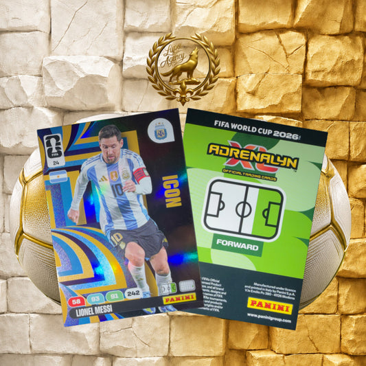 Panini FIFA World Cup 2026 Adrenalyn XL #24 Lionel Messi Icon Argentina Original - FIFA WM 2026 - Panini Sammelkarten- Nr. 24 - Messi - Icon - Argentinien