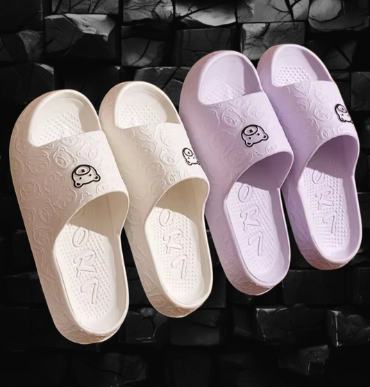 Badeschlappen mit Bärchen-Design/Teddy bear-design pool slides
