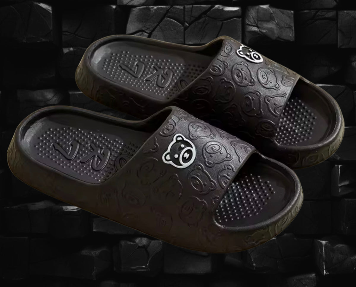 Badeschlappen mit Bärchen-Design/Teddy bear-design pool slides