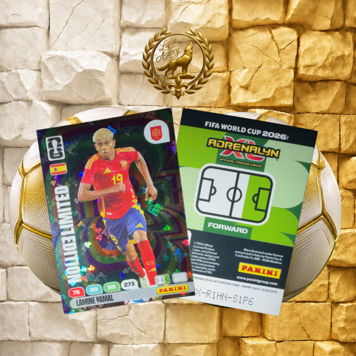 Panini FIFA World Cup 2026 Adrenalyn XL Limited Edition Lamine Yamal Spain Original - FIFA WM 2026 - Panini Sammelkarten- Limited Edition - Lamine Yamal - Spanien