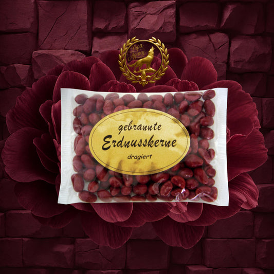 Gebrannte Erdnüsse dragiert - Rote Nüsse - Red Peanuts