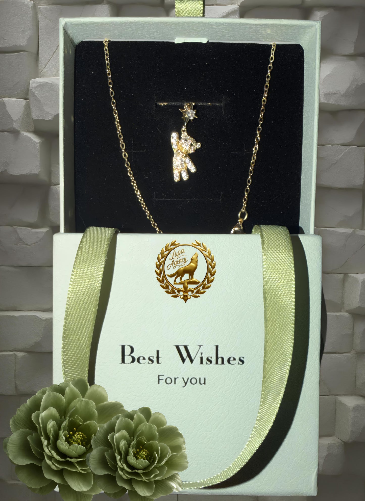 Bärchen-Kette inkl. Geschenkbox/Teddy bear necklace, gift box included