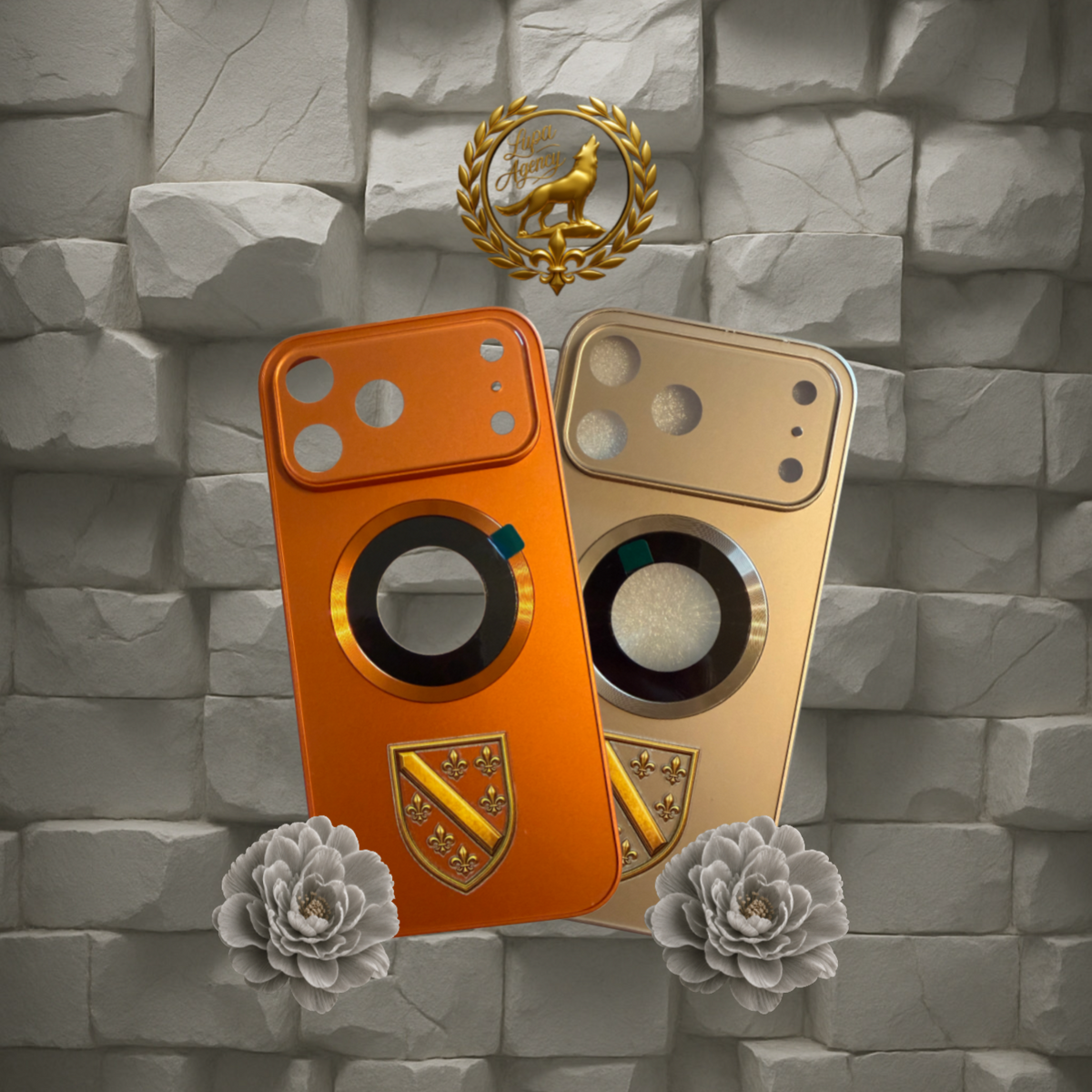 IPhone 17 pro Max Hülle mit BiH Wappen - Handyhülle mit goldenem Bosnien Wappen 17 pro Max - Mobile phone case with golden Bosnia and Herzegovina Emblem - Golden Ljiljani - BiH