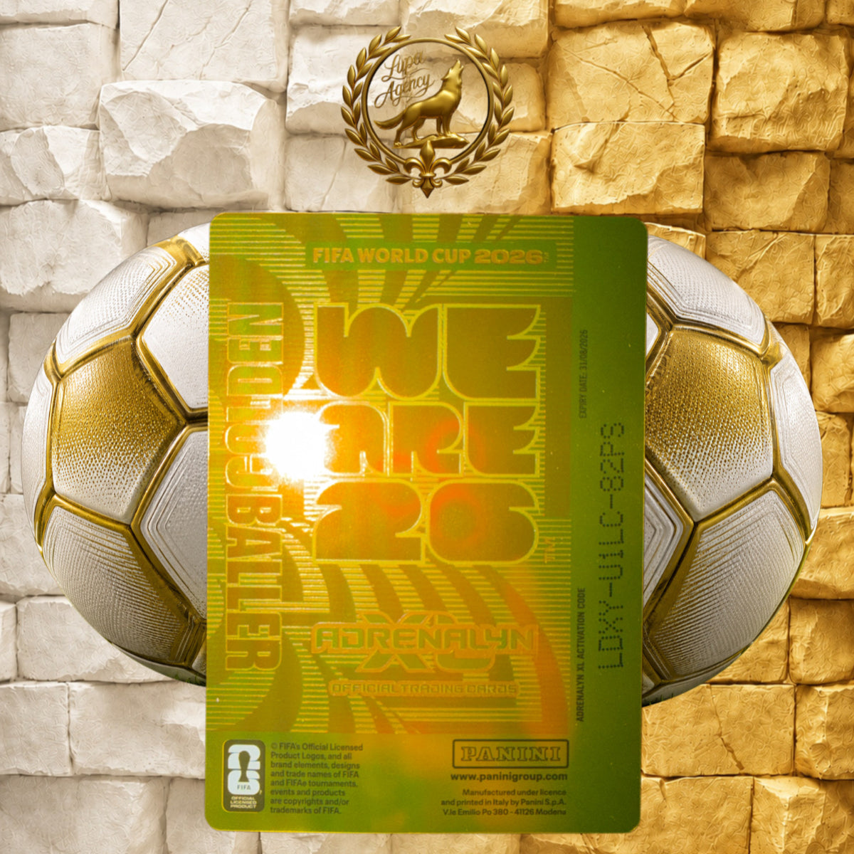 Panini FIFA World Cup 2026 Adrenalyn XL #1 Lionel Messi Argentina Gold Original - FIFA WM 2026 - Panini Sammelkarten- Nr. 1 - Messi - Argentinien