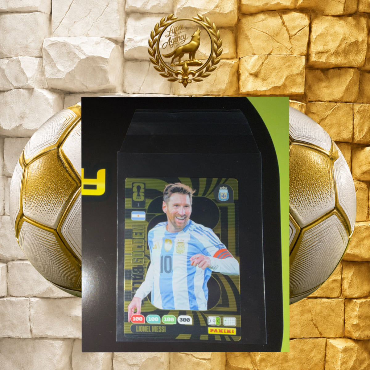 Panini FIFA World Cup 2026 Adrenalyn XL #1 Lionel Messi Argentina Gold Original - FIFA WM 2026 - Panini Sammelkarten- Nr. 1 - Messi - Argentinien