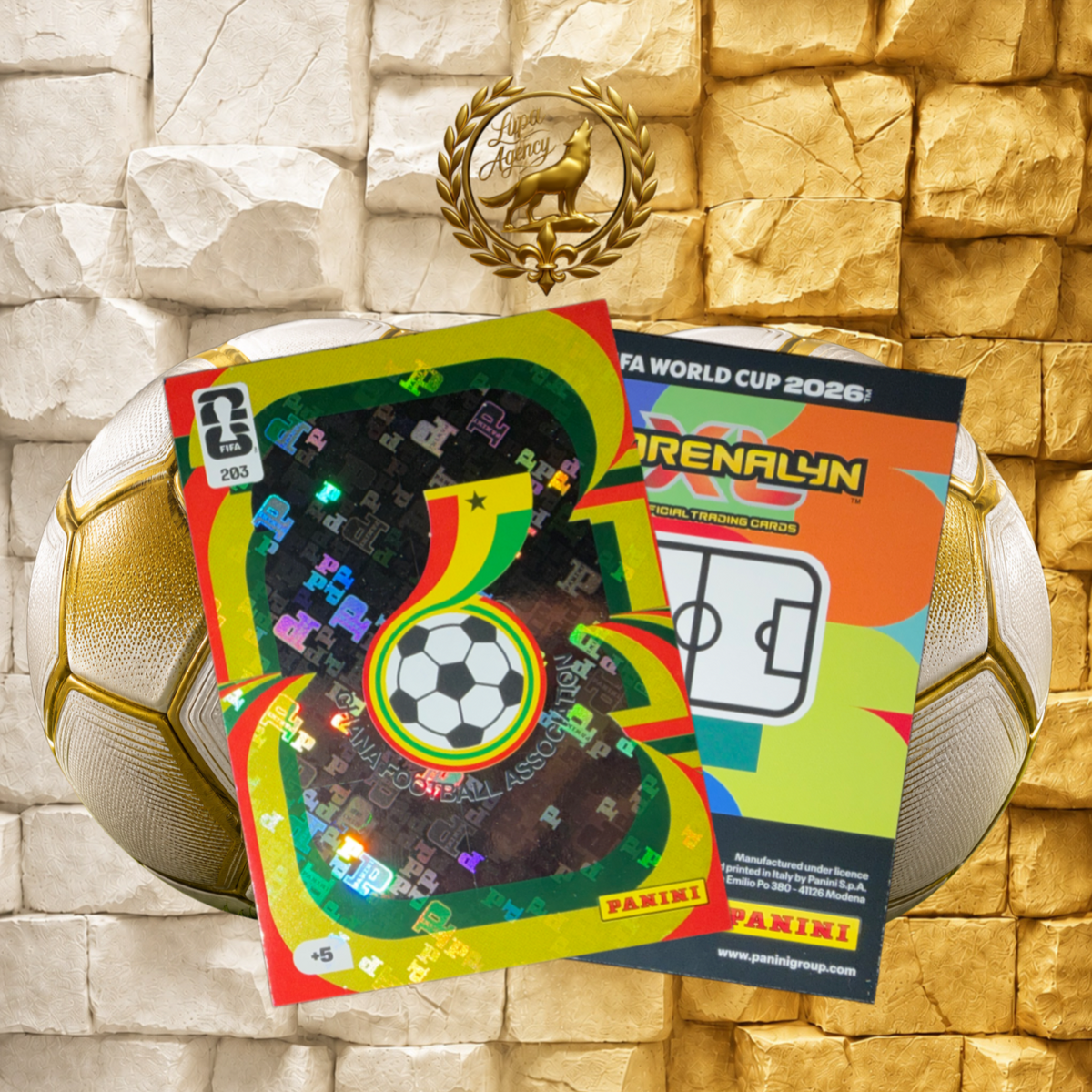 Teamwappen Ghana 2026 Panini FIFA - Weltmeisterschaft #203-Team Crest 2026 Panini FIFA World Cup #203 - FIFA WM 2026-Panini Sammelkarte - Nr 203 - Ghana
