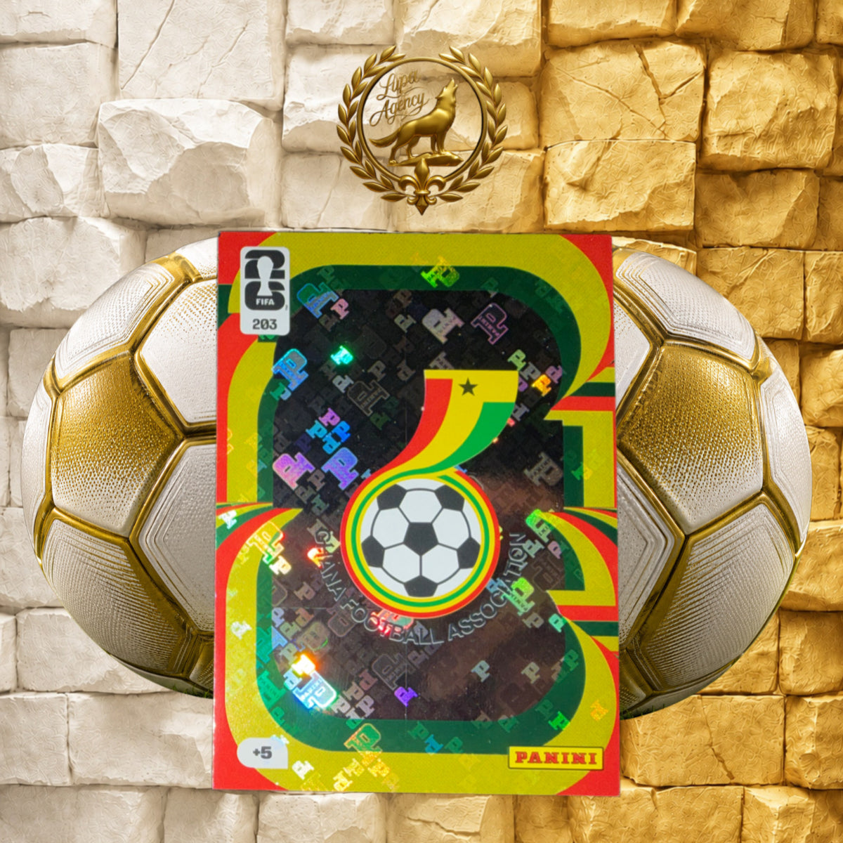 Teamwappen Ghana 2026 Panini FIFA - Weltmeisterschaft #203-Team Crest 2026 Panini FIFA World Cup #203 - FIFA WM 2026-Panini Sammelkarte - Nr 203 - Ghana
